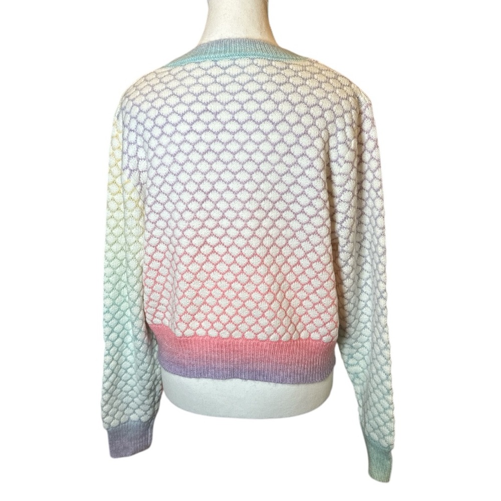 Multicolor Button-Up Women's Sweater - Picture 2 of 8